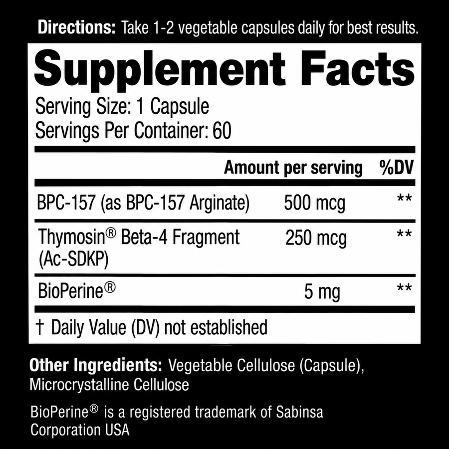 Advanced Recovery + Repair Formula Dual BPC-157 +Tb4